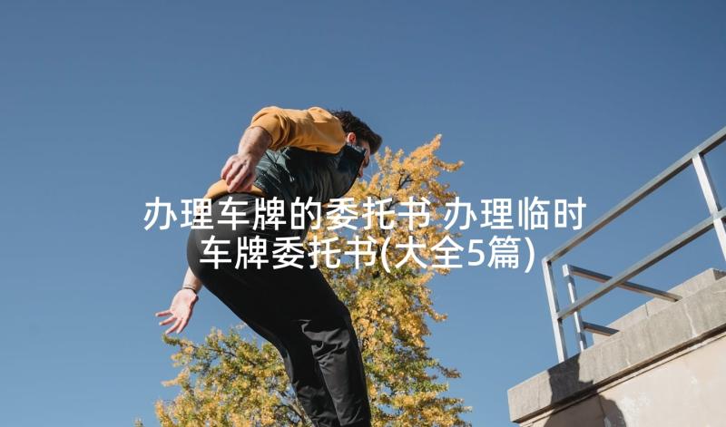 办理车牌的委托书 办理临时车牌委托书(大全5篇)