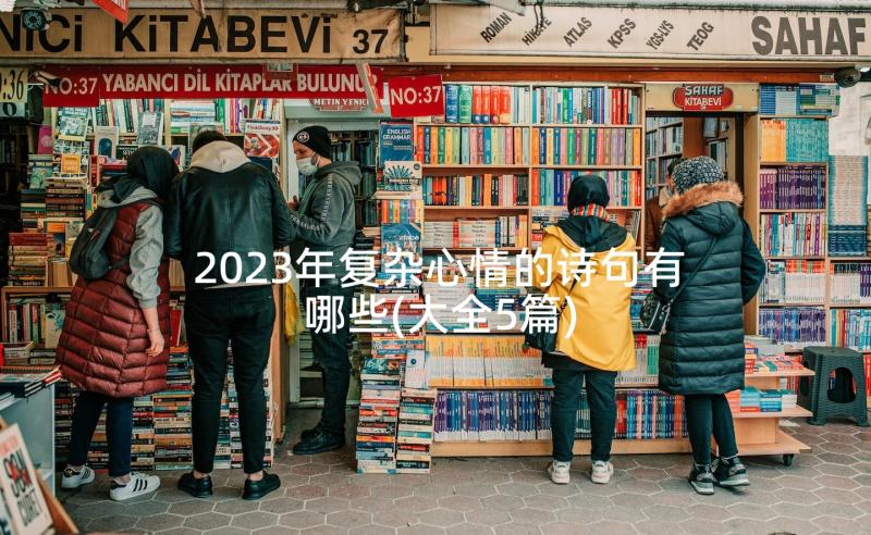 2023年复杂心情的诗句有哪些(大全5篇)