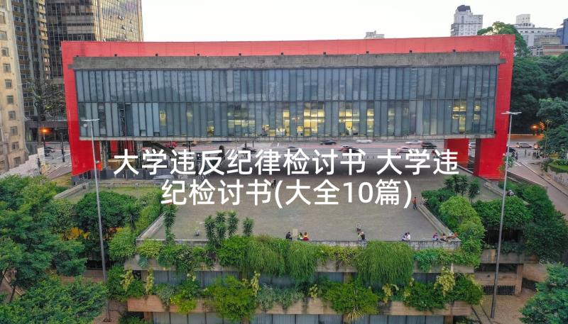 大学违反纪律检讨书 大学违纪检讨书(大全10篇)