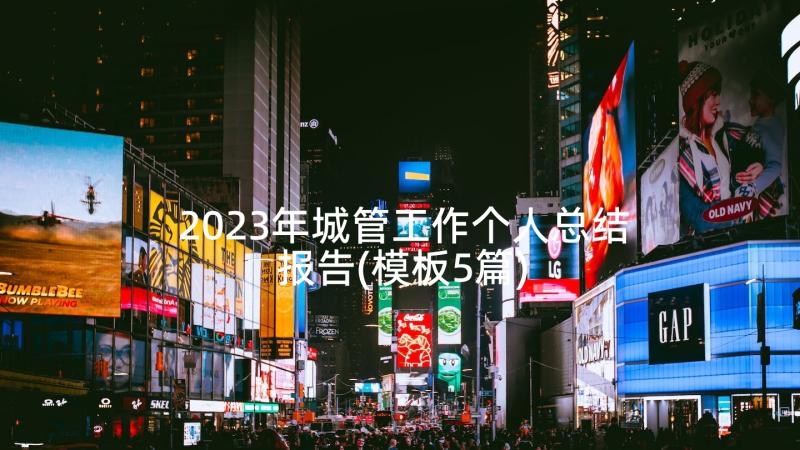 2023年城管工作个人总结报告(模板5篇)