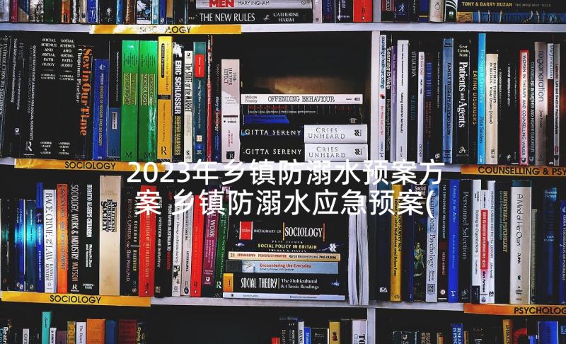 2023年乡镇防溺水预案方案 乡镇防溺水应急预案(优质5篇)