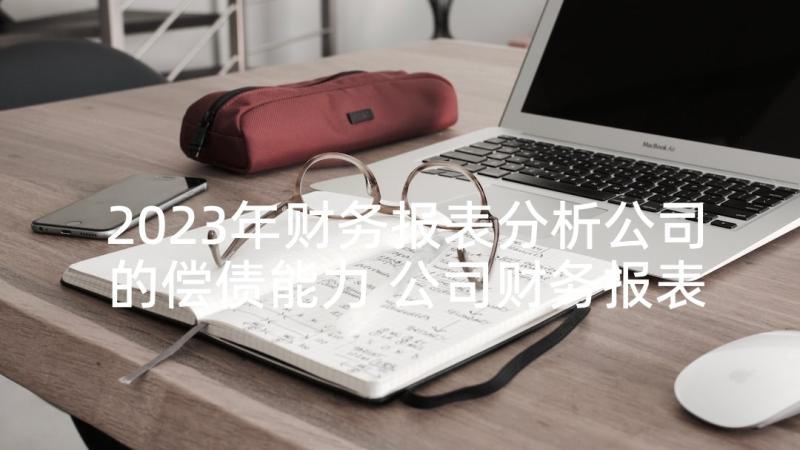 2023年财务报表分析公司的偿债能力 公司财务报表分析报告(汇总5篇)