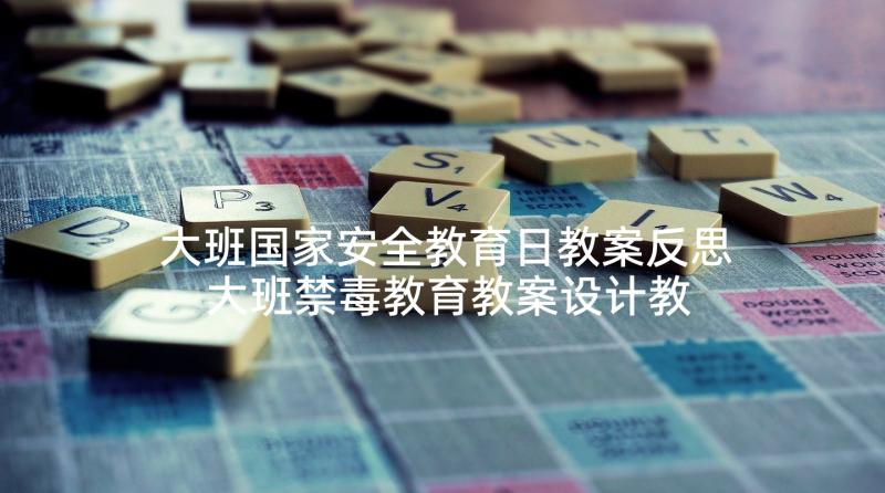 大班国家安全教育日教案反思 大班禁毒教育教案设计教学反思(实用5篇)