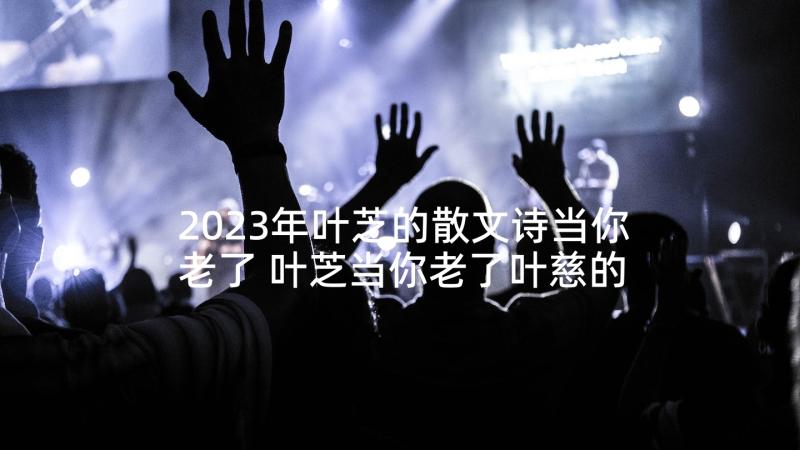 2023年叶芝的散文诗当你老了 叶芝当你老了叶慈的诗歌当你年老时(通用5篇)