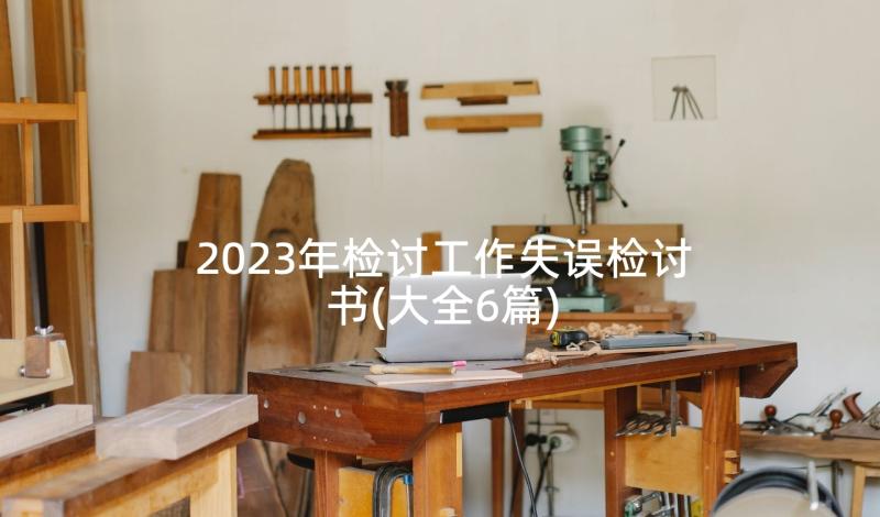 2023年检讨工作失误检讨书(大全6篇)