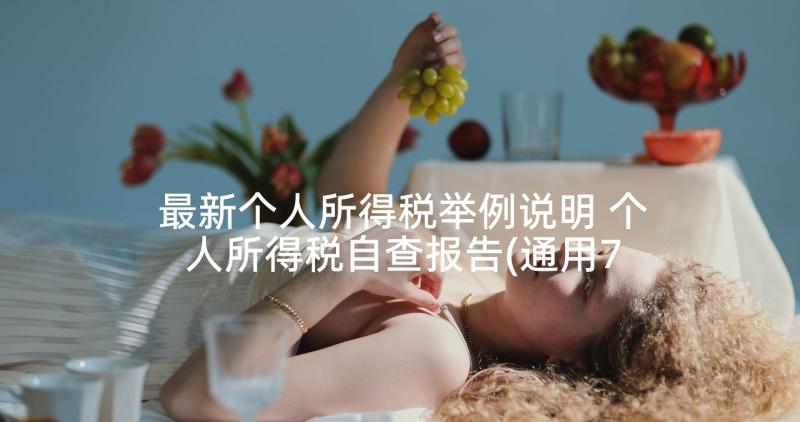 最新个人所得税举例说明 个人所得税自查报告(通用7篇)