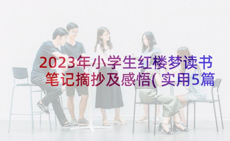 2023年小学生红楼梦读书笔记摘抄及感悟(实用5篇)