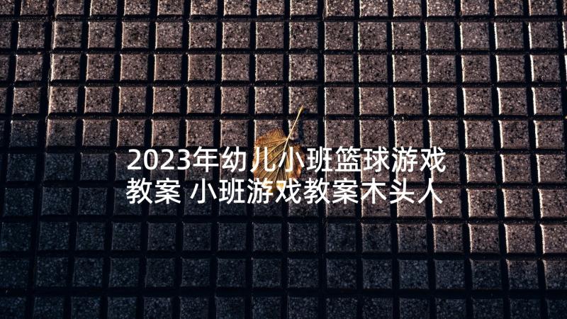 2023年幼儿小班篮球游戏教案 小班游戏教案木头人附反思(模板9篇)