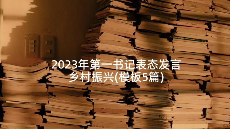 2023年第一书记表态发言乡村振兴(模板5篇)