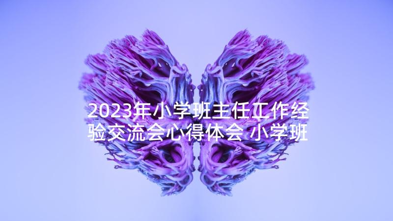 2023年小学班主任工作经验交流会心得体会 小学班主任工作经验交流会发言稿(大全5篇)