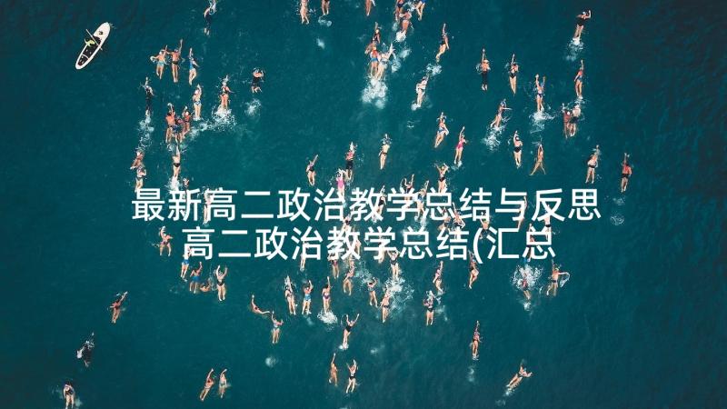 最新高二政治教学总结与反思 高二政治教学总结(汇总9篇)