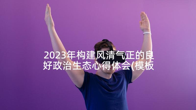 2023年构建风清气正的良好政治生态心得体会(模板5篇)