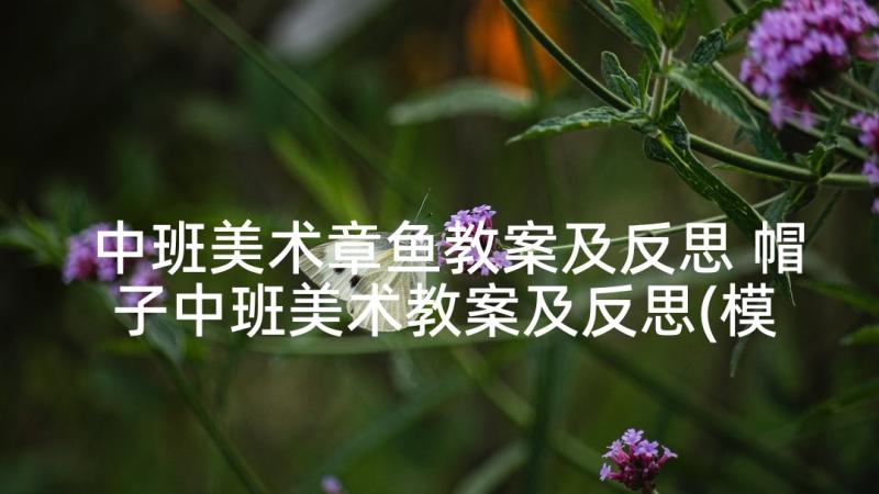 中班美术章鱼教案及反思 帽子中班美术教案及反思(模板10篇)