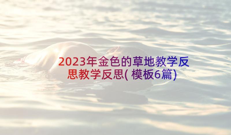 2023年金色的草地教学反思教学反思(模板6篇)