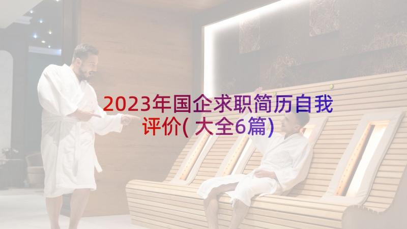 2023年国企求职简历自我评价(大全6篇)