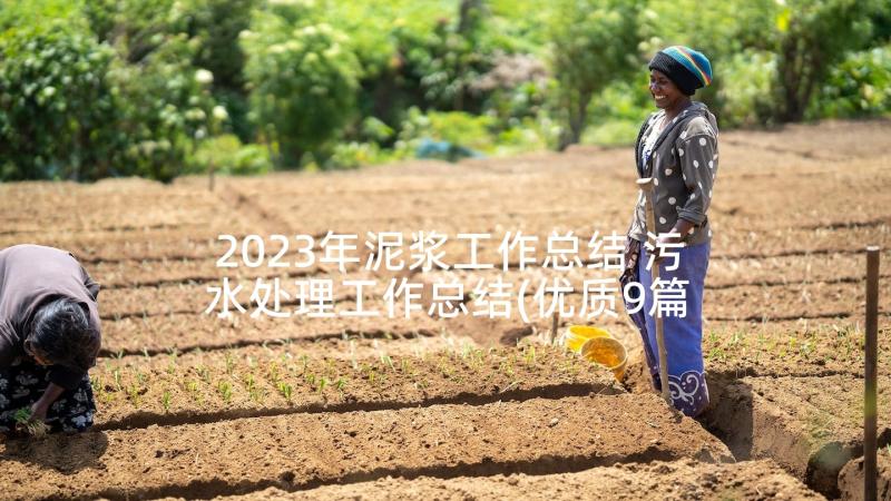 2023年泥浆工作总结 污水处理工作总结(优质9篇)