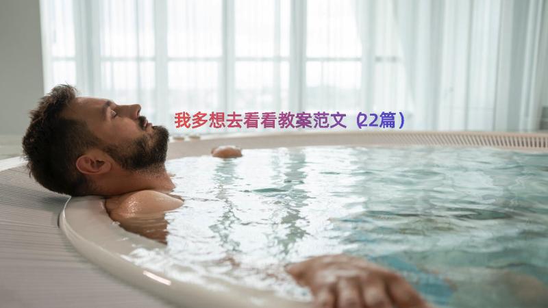 我多想去看看教案范文（22篇）