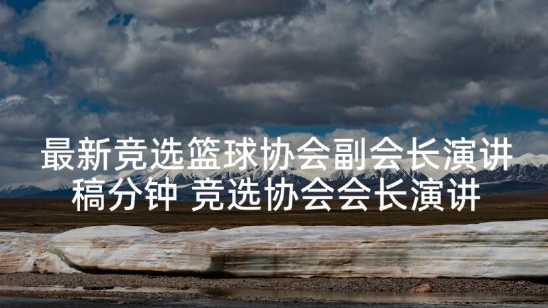 最新竞选篮球协会副会长演讲稿分钟 竞选协会会长演讲稿(精选5篇)