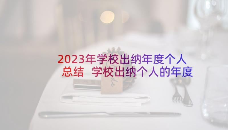 2023年学校出纳年度个人总结 学校出纳个人的年度工作总结(模板9篇)