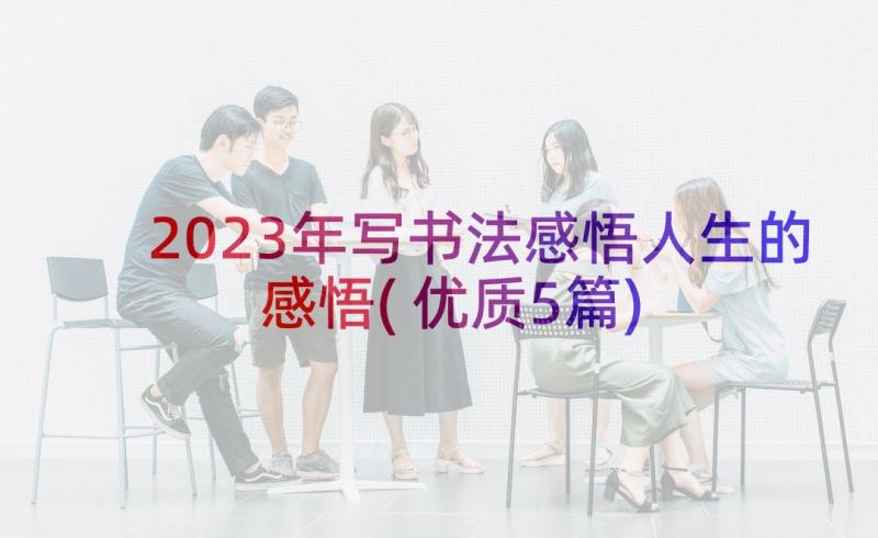 2023年写书法感悟人生的感悟(优质5篇)