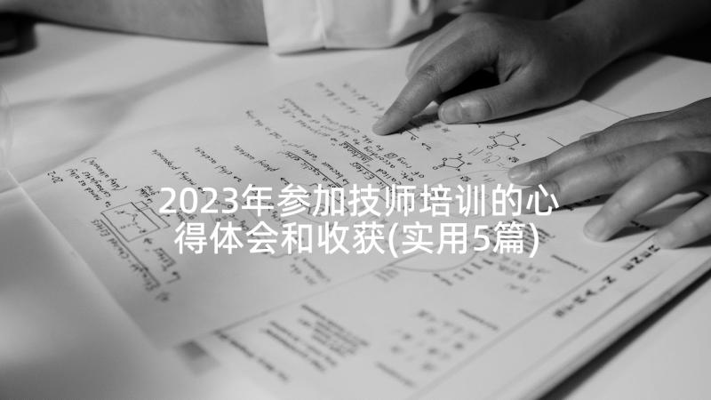 2023年参加技师培训的心得体会和收获(实用5篇)