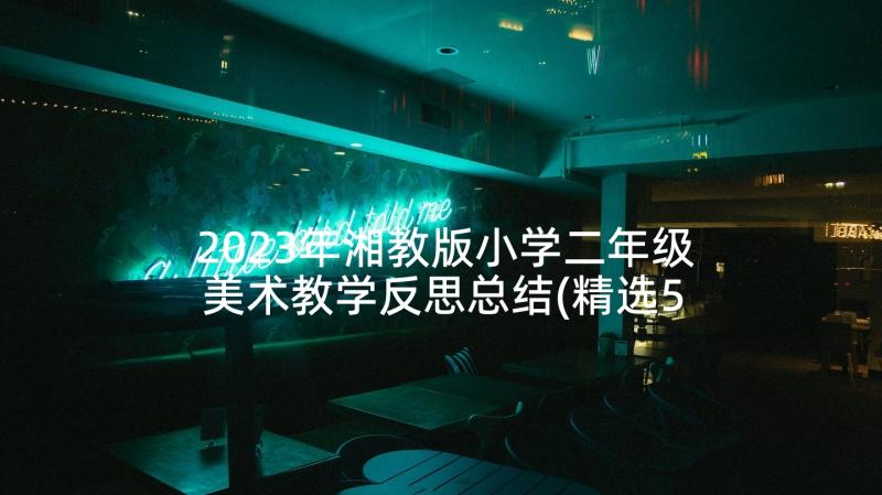 2023年湘教版小学二年级美术教学反思总结(精选5篇)