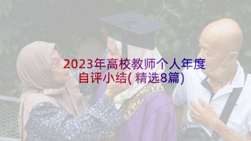 2023年高校教师个人年度自评小结(精选8篇)