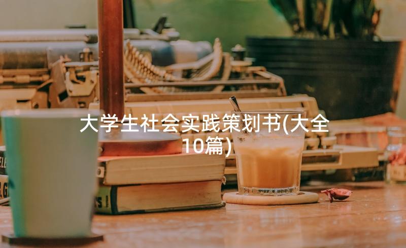 大学生社会实践策划书(大全10篇)