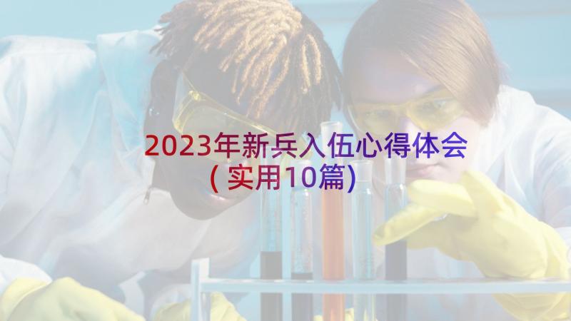 2023年新兵入伍心得体会(实用10篇)