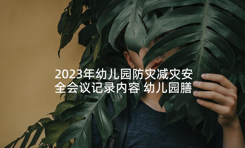 2023年幼儿园防灾减灾安全会议记录内容 幼儿园膳食委员会会议记录内容(实用5篇)