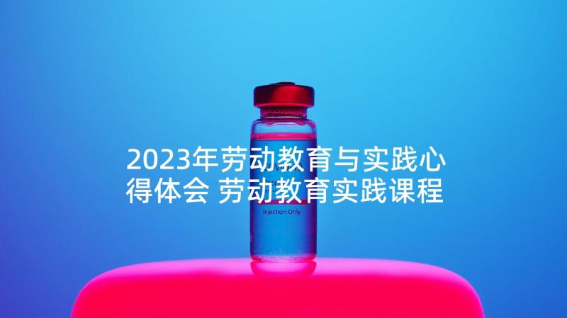 2023年劳动教育与实践心得体会 劳动教育实践课程的心得体会(优质6篇)