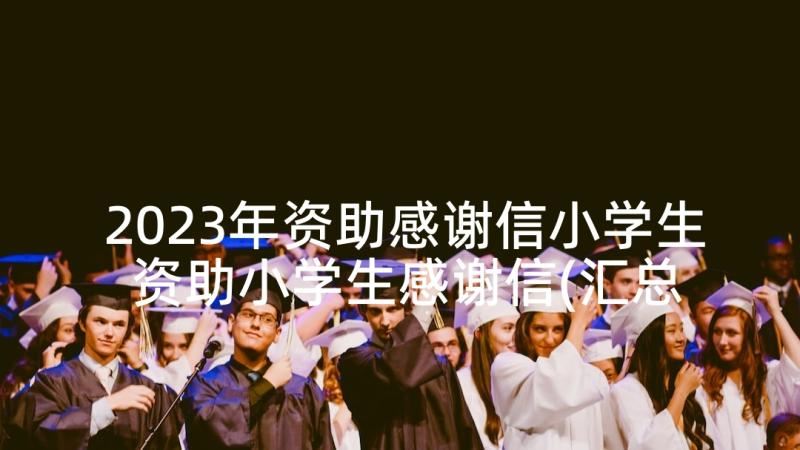 2023年资助感谢信小学生 资助小学生感谢信(汇总6篇)