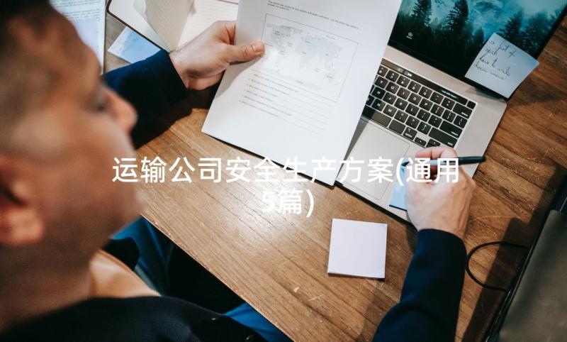 运输公司安全生产方案(通用5篇)