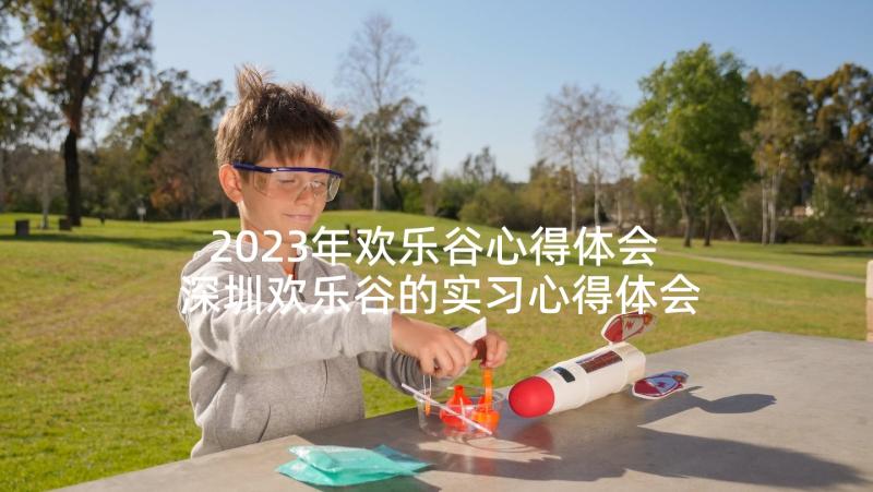 2023年欢乐谷心得体会 深圳欢乐谷的实习心得体会(模板5篇)