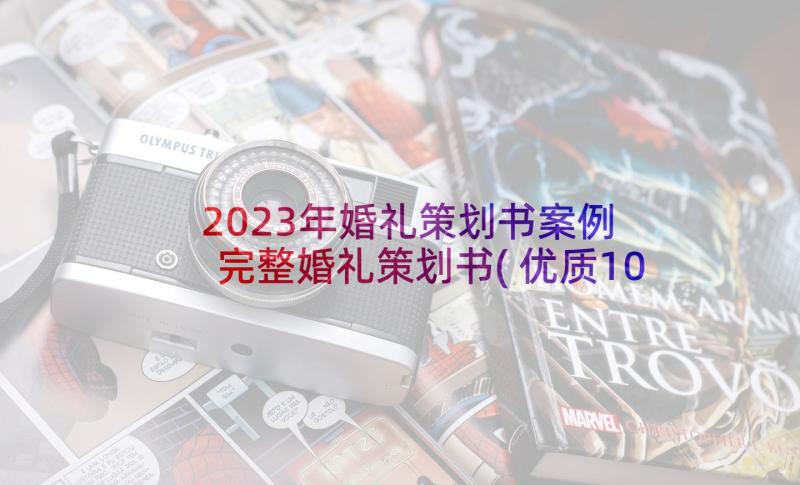 2023年婚礼策划书案例 完整婚礼策划书(优质10篇)