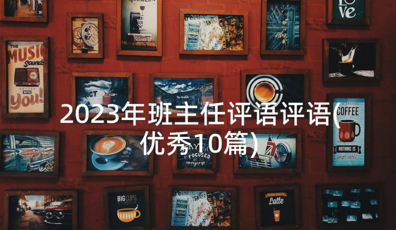 2023年班主任评语评语(优秀10篇)