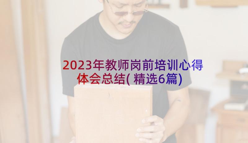 2023年教师岗前培训心得体会总结(精选6篇)