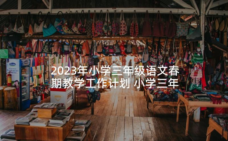 2023年小学三年级语文春期教学工作计划 小学三年级语文教学工作计划(大全8篇)