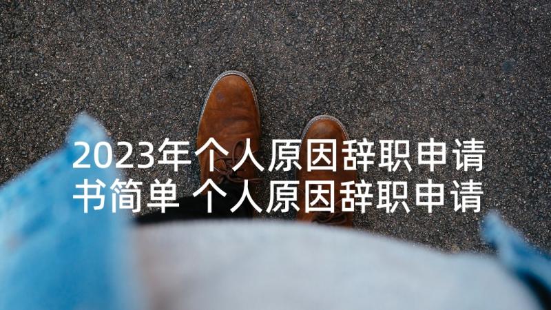 2023年个人原因辞职申请书简单 个人原因辞职申请书个人原因辞职申请书(实用8篇)