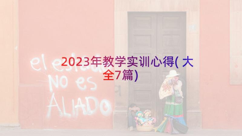 2023年教学实训心得(大全7篇)