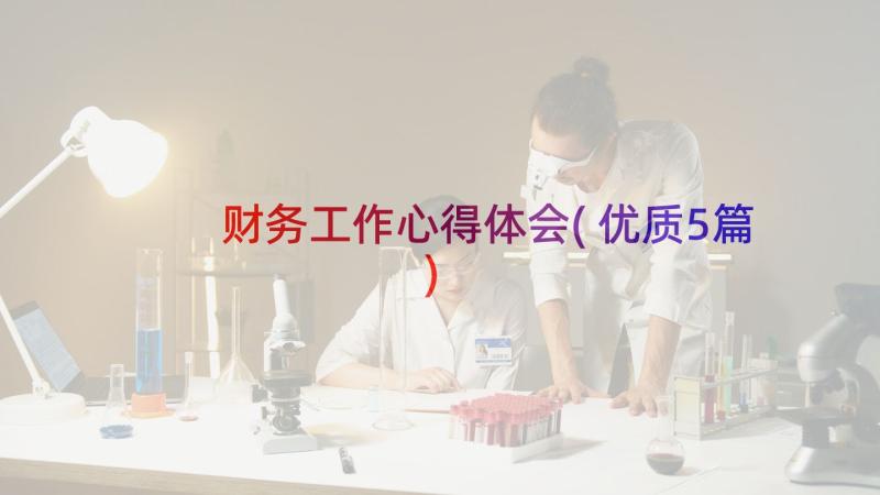 财务工作心得体会(优质5篇)