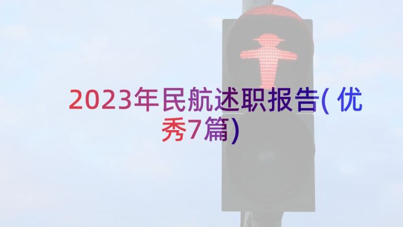 2023年民航述职报告(优秀7篇)