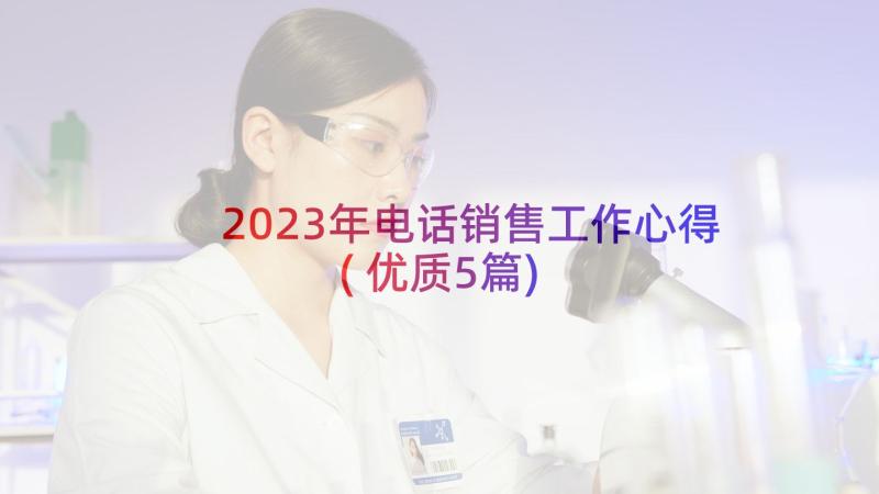 2023年电话销售工作心得(优质5篇)