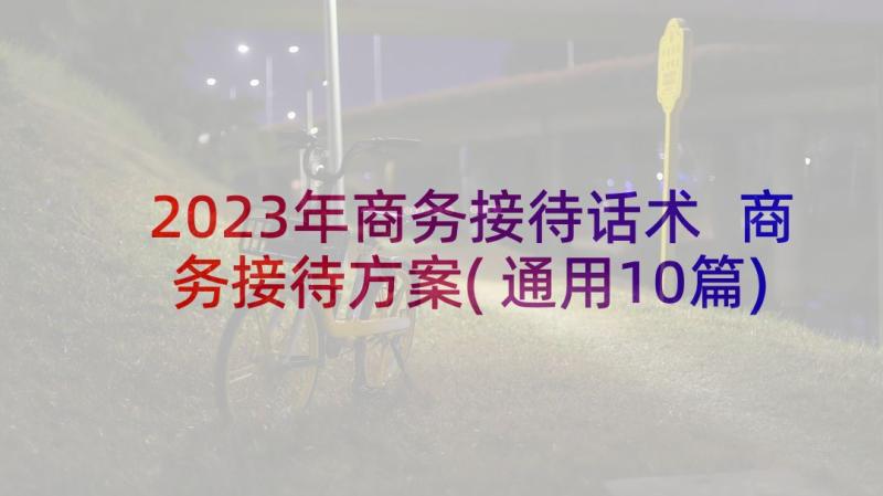 2023年商务接待话术 商务接待方案(通用10篇)