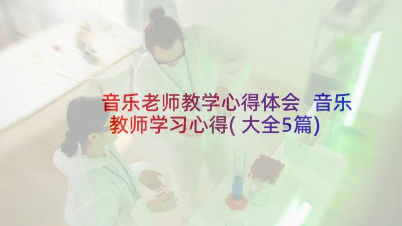 音乐老师教学心得体会 音乐教师学习心得(大全5篇)