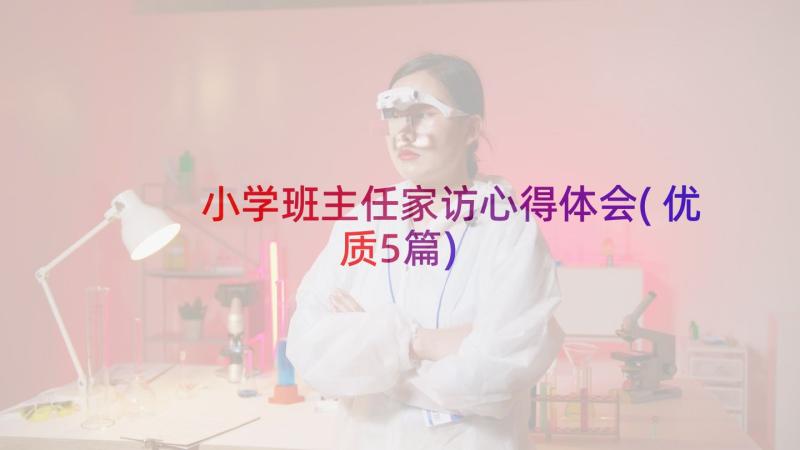 小学班主任家访心得体会(优质5篇)