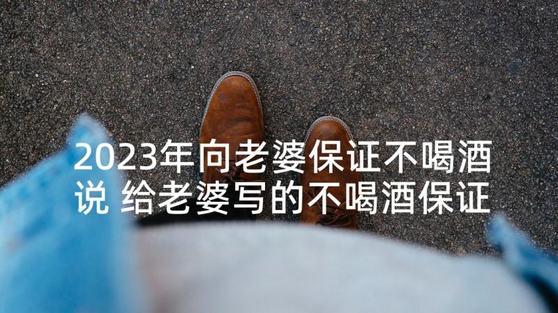 2023年向老婆保证不喝酒说 给老婆写的不喝酒保证书(汇总5篇)