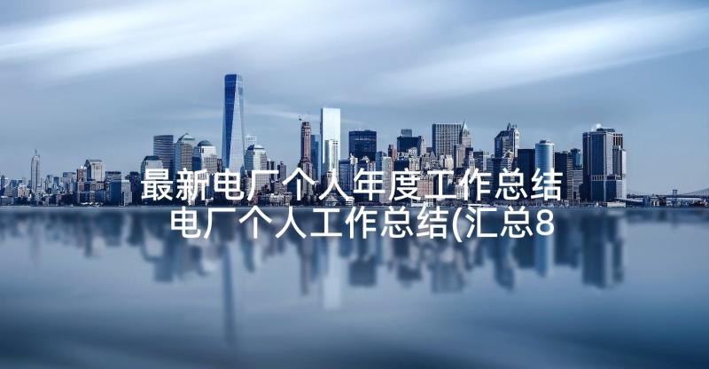 最新电厂个人年度工作总结 电厂个人工作总结(汇总8篇)