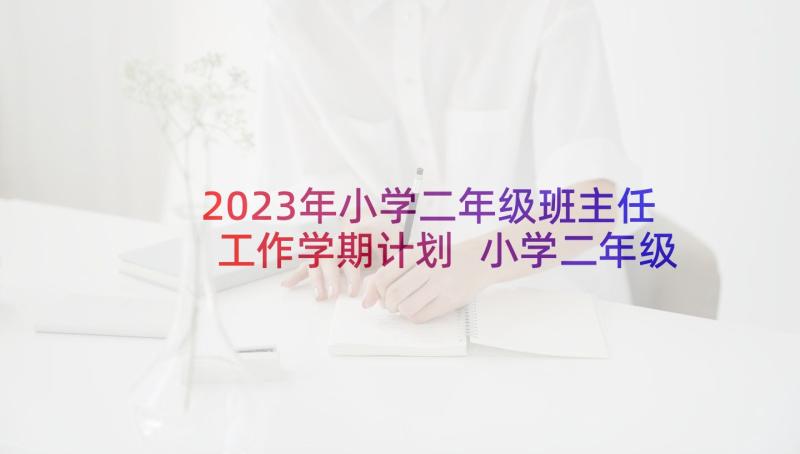 2023年小学二年级班主任工作学期计划 小学二年级班主任工作计划(汇总9篇)