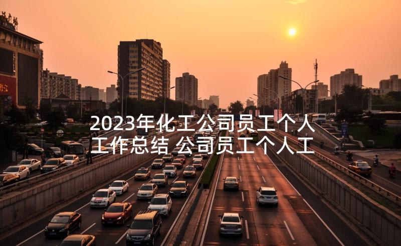 2023年化工公司员工个人工作总结 公司员工个人工作总结(优质8篇)